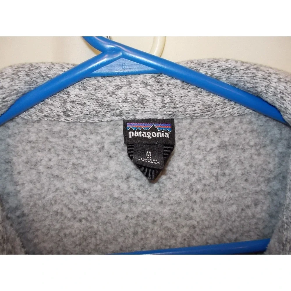 Patagonia Girls Better Sweater Fleece Button Front Coat Jacket Gray Size M 10 - Picture 4 of 5
